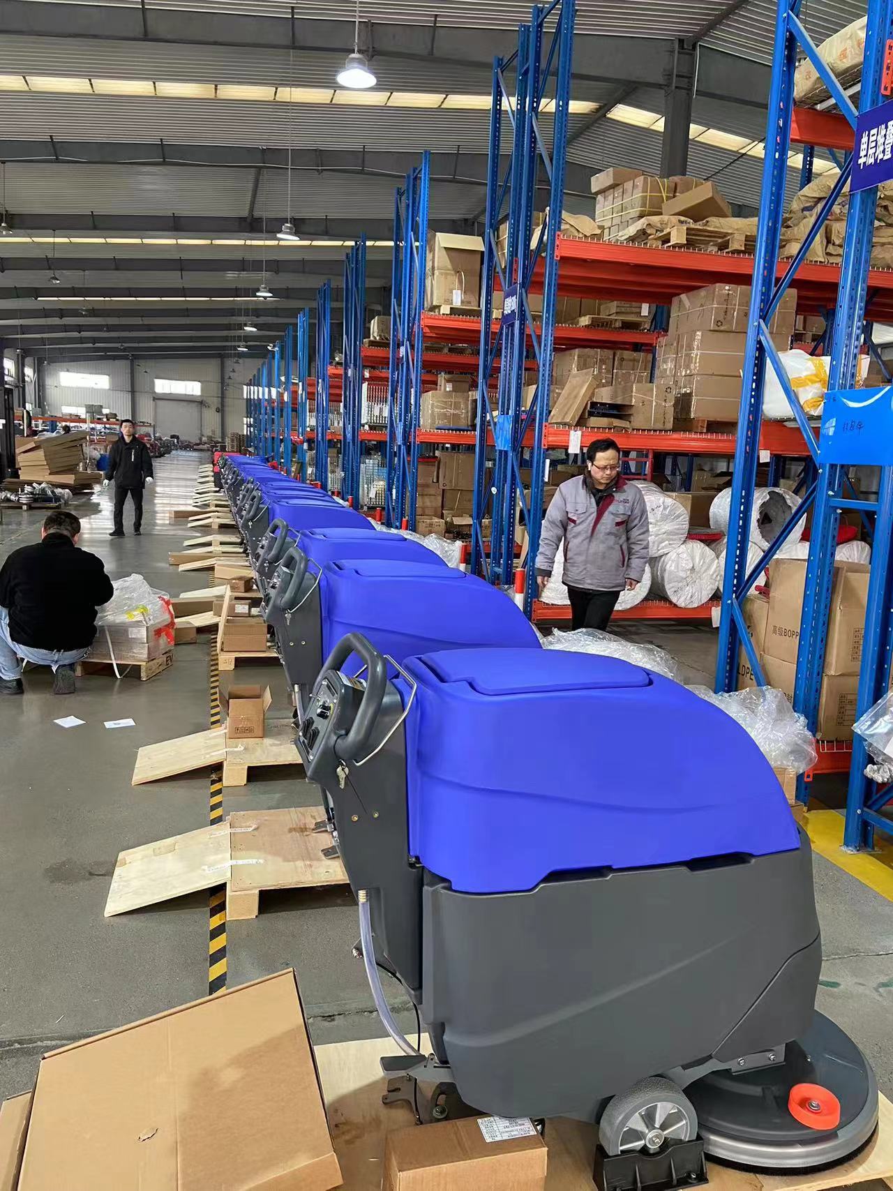 Delivery 1*20"GP container Floor scrubber to South America