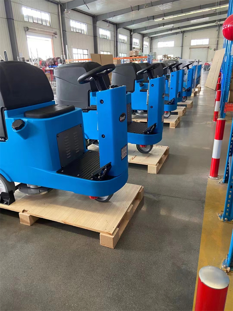 Deliver a small shipment. of floor scrubber