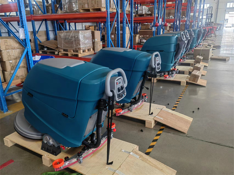 Delivery a batch of walk behind floor scrubber to Netherland
