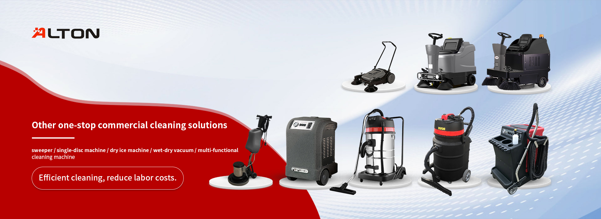 Other one-stop commercial cleaning solutions sweeper / single-disc machine / dry ice machine / wet-dry vacuum / multi-functional cleaning machine