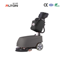ALTON A1B Mini Floor Scrubber Dryer Battery Powered Automatic Floor Washing Machine, Walk Behind Carpet Scrubber with Vacuum for Small Commercial Areas