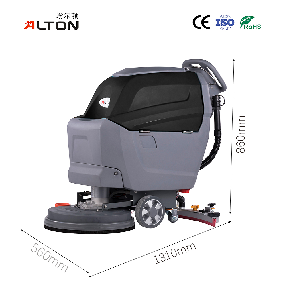 Alton T4B Small hand pushed commercial floor scrubber