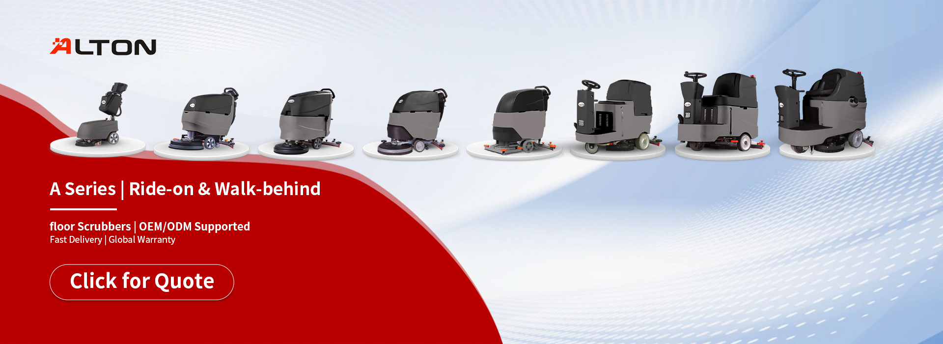 alton-tech A Series floor scrubber