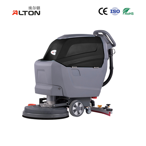 Alton T4B Small hand pushed commercial floor scrubber